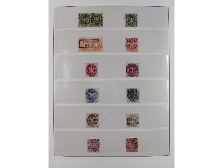 1850/67, gestempelte Sammlung mit 17 Briefen&nbsp;