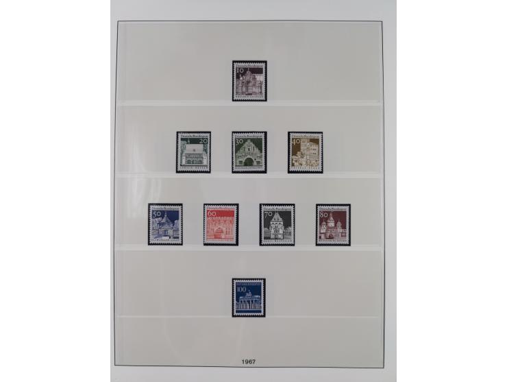 1945/90, ungebrauchte und postfrische Sammlung, oftmals komplett, dabei Bund/Berlin und DDR, DDR mit guten Dienstmarken inkl.