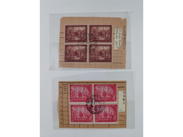 1945/90, ungebrauchte und postfrische Sammlung, oftmals komplett, dabei Bund/Berlin und DDR, DDR mit guten Dienstmarken inkl.