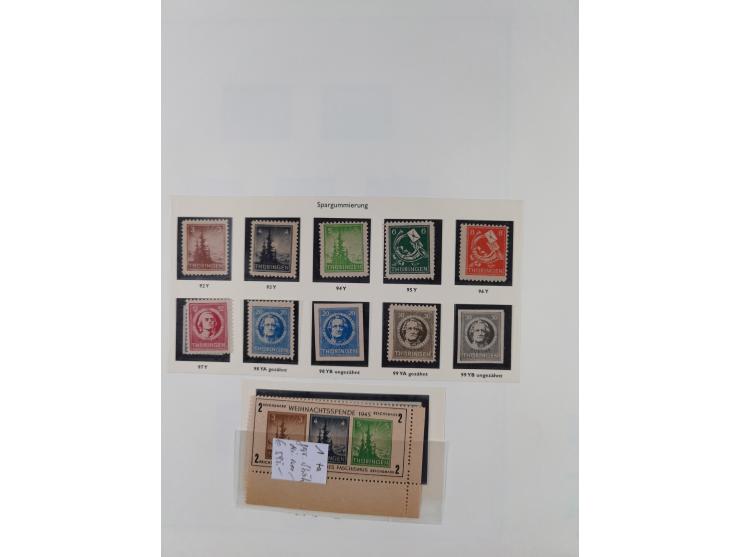 1945/90, ungebrauchte und postfrische Sammlung, oftmals komplett, dabei Bund/Berlin und DDR, DDR mit guten Dienstmarken inkl.
