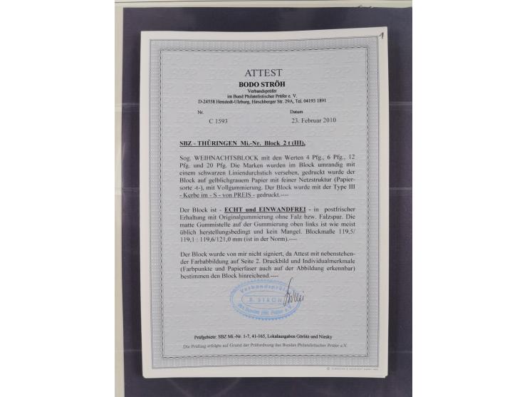 1945/90, ungebrauchte und postfrische Sammlung, oftmals komplett, dabei Bund/Berlin und DDR, DDR mit guten Dienstmarken inkl.