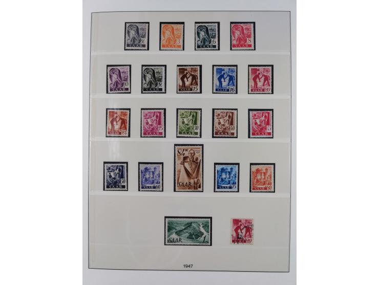 1945/90, ungebrauchte und postfrische Sammlung, oftmals komplett, dabei Bund/Berlin und DDR, DDR mit guten Dienstmarken inkl.