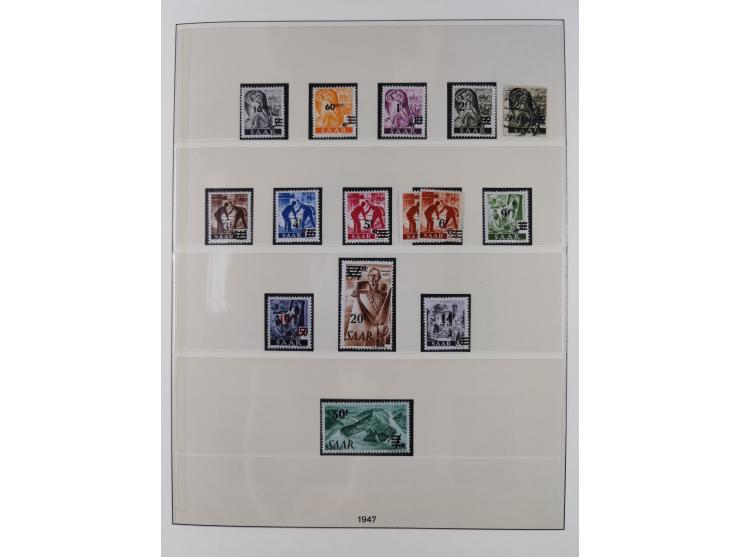 1945/90, ungebrauchte und postfrische Sammlung, oftmals komplett, dabei Bund/Berlin und DDR, DDR mit guten Dienstmarken inkl.