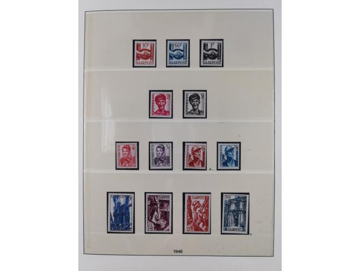 1945/90, ungebrauchte und postfrische Sammlung, oftmals komplett, dabei Bund/Berlin und DDR, DDR mit guten Dienstmarken inkl.