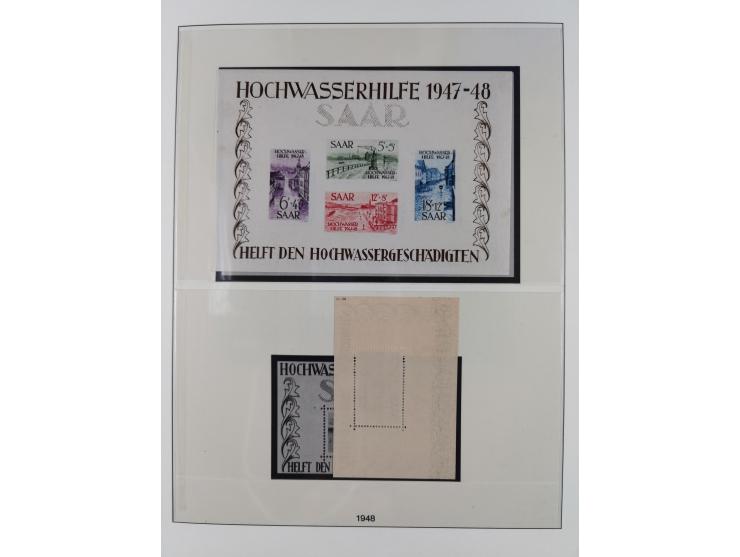 1945/90, ungebrauchte und postfrische Sammlung, oftmals komplett, dabei Bund/Berlin und DDR, DDR mit guten Dienstmarken inkl.