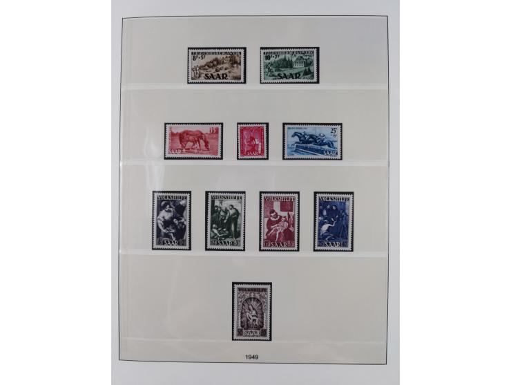 1945/90, ungebrauchte und postfrische Sammlung, oftmals komplett, dabei Bund/Berlin und DDR, DDR mit guten Dienstmarken inkl.