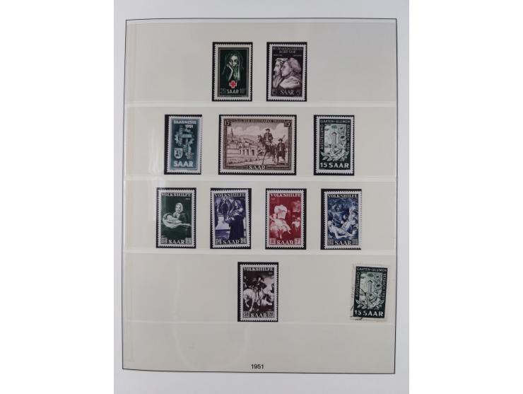 1945/90, ungebrauchte und postfrische Sammlung, oftmals komplett, dabei Bund/Berlin und DDR, DDR mit guten Dienstmarken inkl.