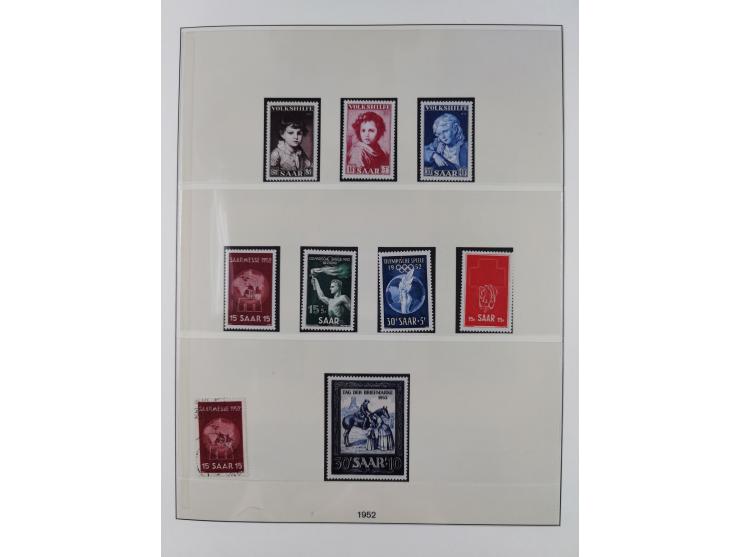 1945/90, ungebrauchte und postfrische Sammlung, oftmals komplett, dabei Bund/Berlin und DDR, DDR mit guten Dienstmarken inkl.