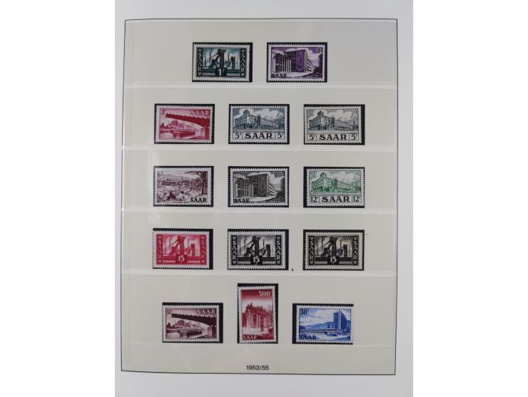 1945/90, ungebrauchte und postfrische Sammlung, oftmals komplett, dabei Bund/Berlin und DDR, DDR mit guten Dienstmarken inkl.