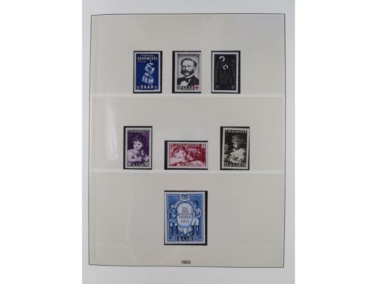 1945/90, ungebrauchte und postfrische Sammlung, oftmals komplett, dabei Bund/Berlin und DDR, DDR mit guten Dienstmarken inkl.