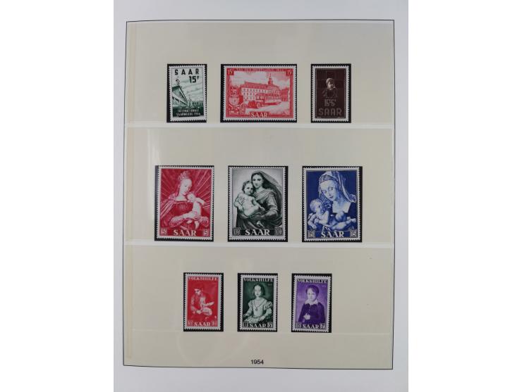 1945/90, ungebrauchte und postfrische Sammlung, oftmals komplett, dabei Bund/Berlin und DDR, DDR mit guten Dienstmarken inkl.