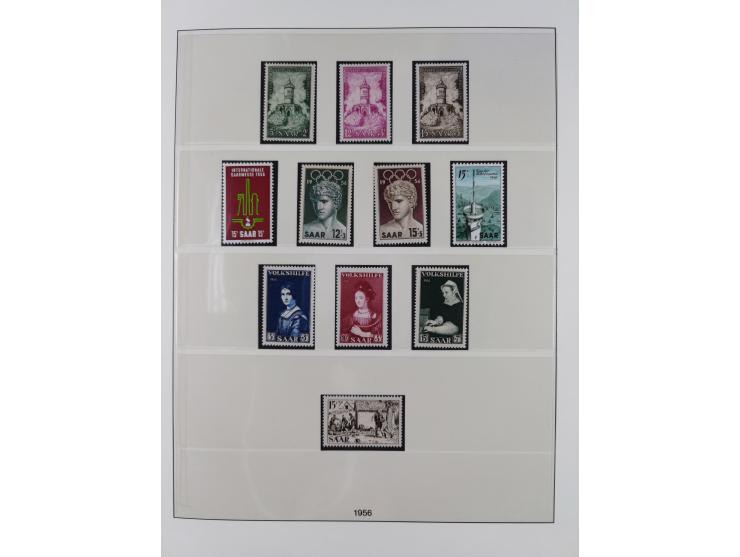 1945/90, ungebrauchte und postfrische Sammlung, oftmals komplett, dabei Bund/Berlin und DDR, DDR mit guten Dienstmarken inkl.