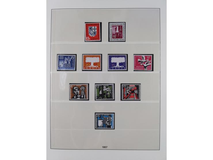 1945/90, ungebrauchte und postfrische Sammlung, oftmals komplett, dabei Bund/Berlin und DDR, DDR mit guten Dienstmarken inkl.