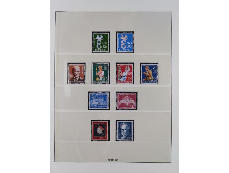 1945/90, ungebrauchte und postfrische Sammlung, oftmals komplett, dabei Bund/Berlin und DDR, DDR mit guten Dienstmarken inkl.