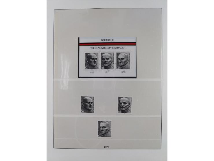 1945/90, ungebrauchte und postfrische Sammlung, oftmals komplett, dabei Bund/Berlin und DDR, DDR mit guten Dienstmarken inkl.