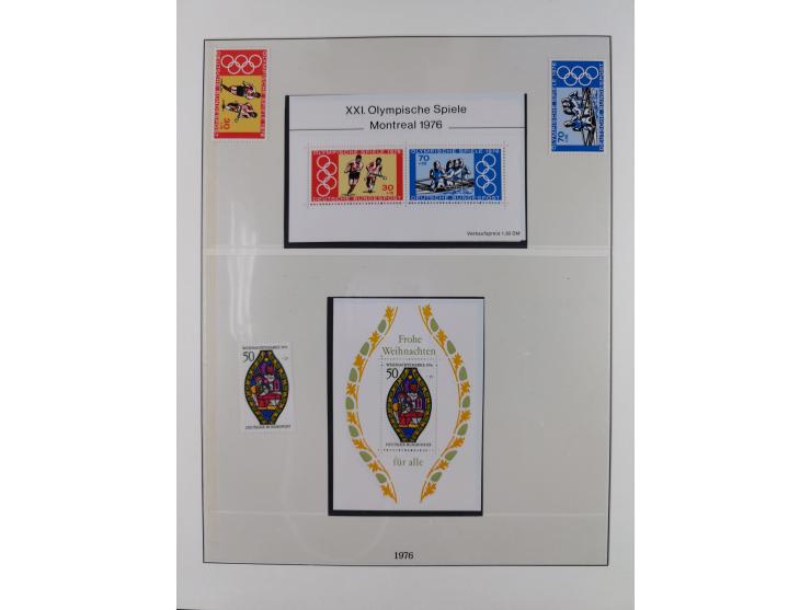 1945/90, ungebrauchte und postfrische Sammlung, oftmals komplett, dabei Bund/Berlin und DDR, DDR mit guten Dienstmarken inkl.