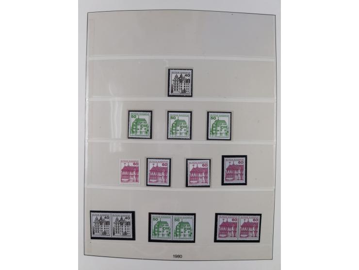 1945/90, ungebrauchte und postfrische Sammlung, oftmals komplett, dabei Bund/Berlin und DDR, DDR mit guten Dienstmarken inkl.