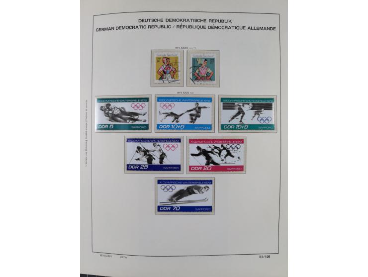 1945/90, ungebrauchte und postfrische Sammlung, oftmals komplett, dabei Bund/Berlin und DDR, DDR mit guten Dienstmarken inkl.