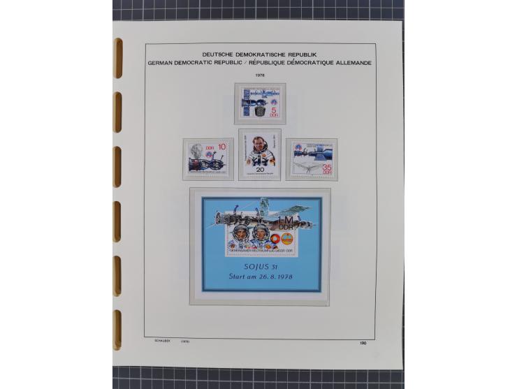 1945/90, ungebrauchte und postfrische Sammlung, oftmals komplett, dabei Bund/Berlin und DDR, DDR mit guten Dienstmarken inkl.