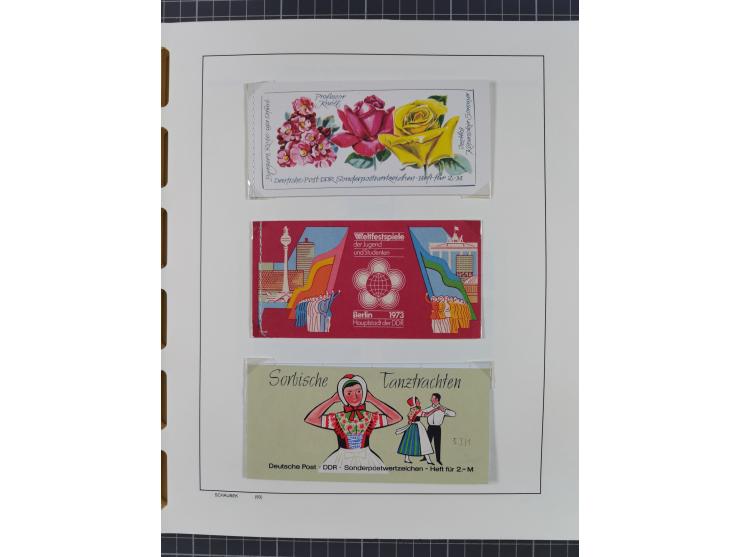 1945/90, ungebrauchte und postfrische Sammlung, oftmals komplett, dabei Bund/Berlin und DDR, DDR mit guten Dienstmarken inkl.