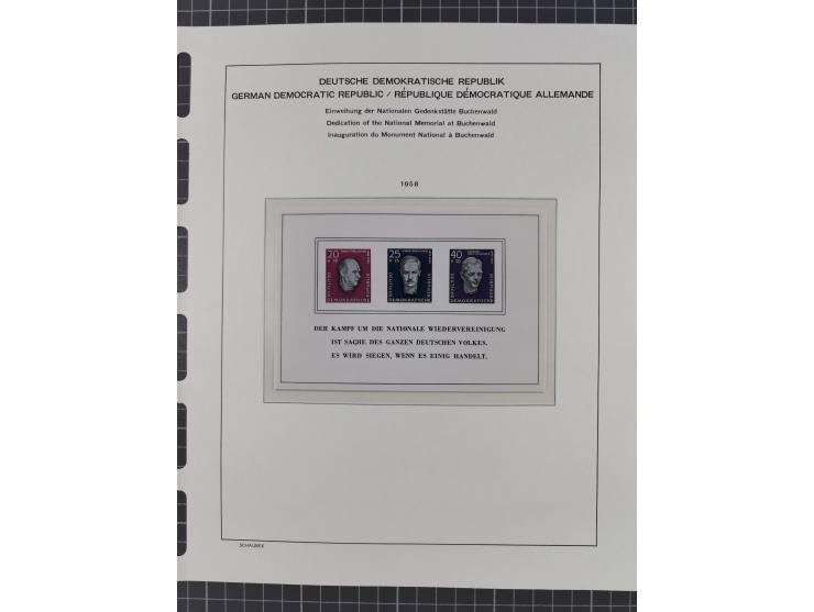 1945/90, ungebrauchte und postfrische Sammlung, oftmals komplett, dabei Bund/Berlin und DDR, DDR mit guten Dienstmarken inkl.