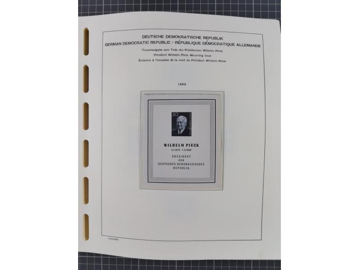 1945/90, ungebrauchte und postfrische Sammlung, oftmals komplett, dabei Bund/Berlin und DDR, DDR mit guten Dienstmarken inkl.