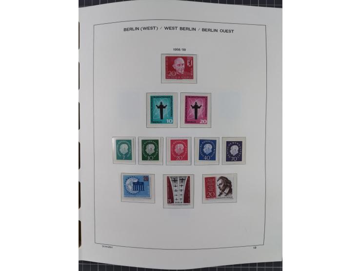 1945/90, ungebrauchte und postfrische Sammlung, oftmals komplett, dabei Bund/Berlin und DDR, DDR mit guten Dienstmarken inkl.