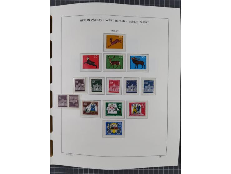 1945/90, ungebrauchte und postfrische Sammlung, oftmals komplett, dabei Bund/Berlin und DDR, DDR mit guten Dienstmarken inkl.