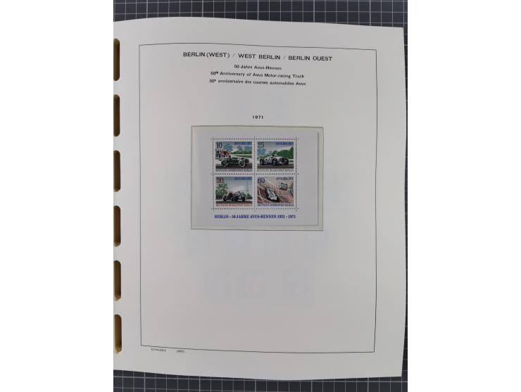 1945/90, ungebrauchte und postfrische Sammlung, oftmals komplett, dabei Bund/Berlin und DDR, DDR mit guten Dienstmarken inkl.