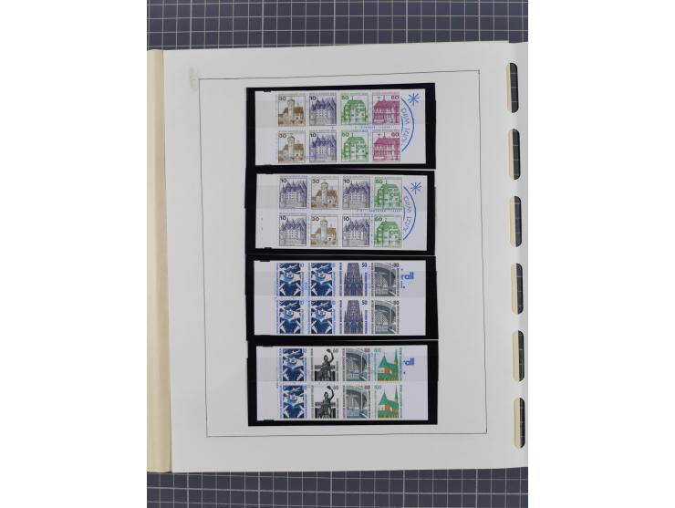 1945/90, ungebrauchte und postfrische Sammlung, oftmals komplett, dabei Bund/Berlin und DDR, DDR mit guten Dienstmarken inkl.