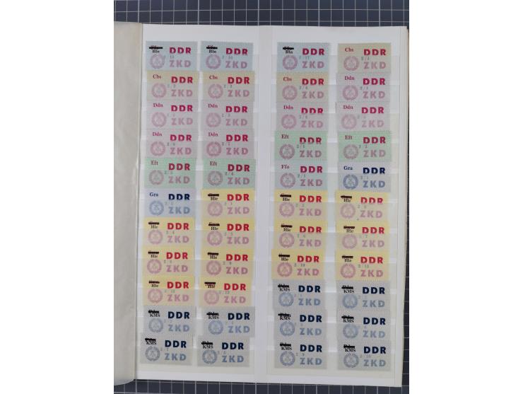 1945/90, ungebrauchte und postfrische Sammlung, oftmals komplett, dabei Bund/Berlin und DDR, DDR mit guten Dienstmarken inkl.