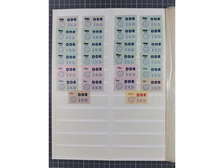 1945/90, ungebrauchte und postfrische Sammlung, oftmals komplett, dabei Bund/Berlin und DDR, DDR mit guten Dienstmarken inkl.