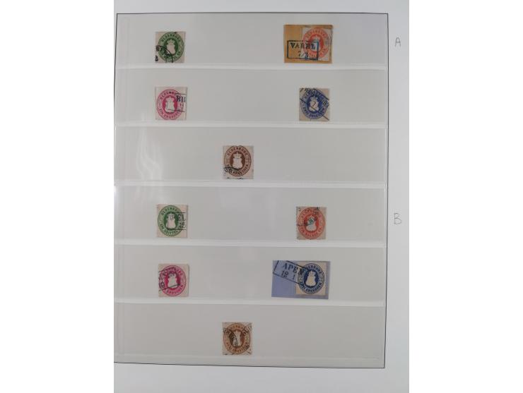 1852/67, gestempelte Sammlung mit 2 Briefen, dabei tadellose Mi. 1 (Befund Berger BPP), desweiteren Mi. 9 und 10a (je Fotoatt