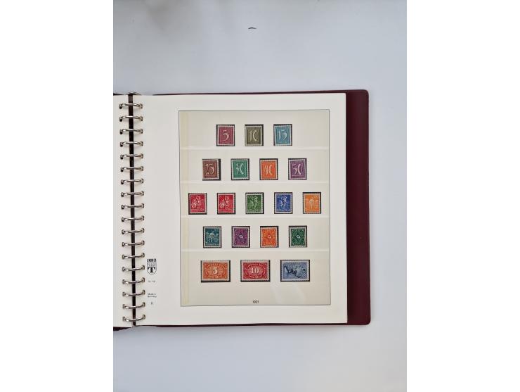 1872/1945, ungebrauchte und postfrische Sammlung, beginnend mit interessantem Teil Brustschilde, danach u.a. Mi.-Nr. 35a unge