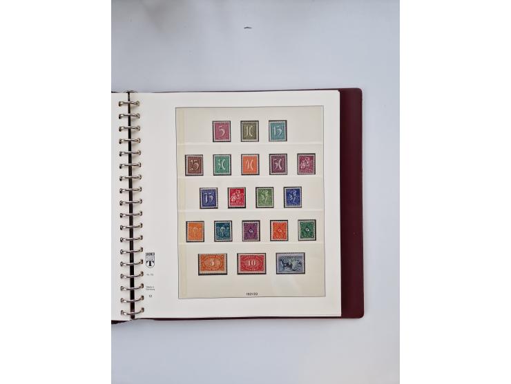 1872/1945, ungebrauchte und postfrische Sammlung, beginnend mit interessantem Teil Brustschilde, danach u.a. Mi.-Nr. 35a unge