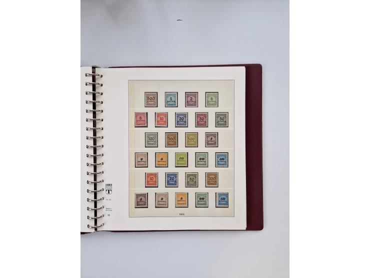 1872/1945, ungebrauchte und postfrische Sammlung, beginnend mit interessantem Teil Brustschilde, danach u.a. Mi.-Nr. 35a unge