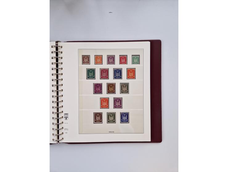 1872/1945, ungebrauchte und postfrische Sammlung, beginnend mit interessantem Teil Brustschilde, danach u.a. Mi.-Nr. 35a unge