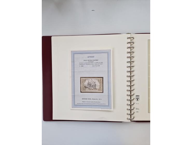 1872/1945, ungebrauchte und postfrische Sammlung, beginnend mit interessantem Teil Brustschilde, danach u.a. Mi.-Nr. 35a unge