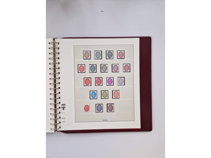 1872/1945, ungebrauchte und postfrische Sammlung, beginnend mit interessantem Teil Brustschilde, danach u.a. Mi.-Nr. 35a unge