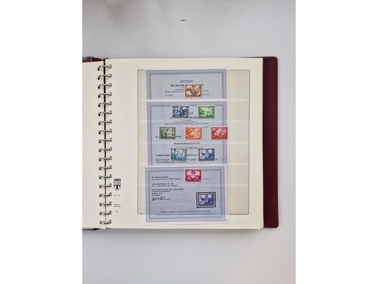 1872/1945, ungebrauchte und postfrische Sammlung, beginnend mit interessantem Teil Brustschilde, danach u.a. Mi.-Nr. 35a unge