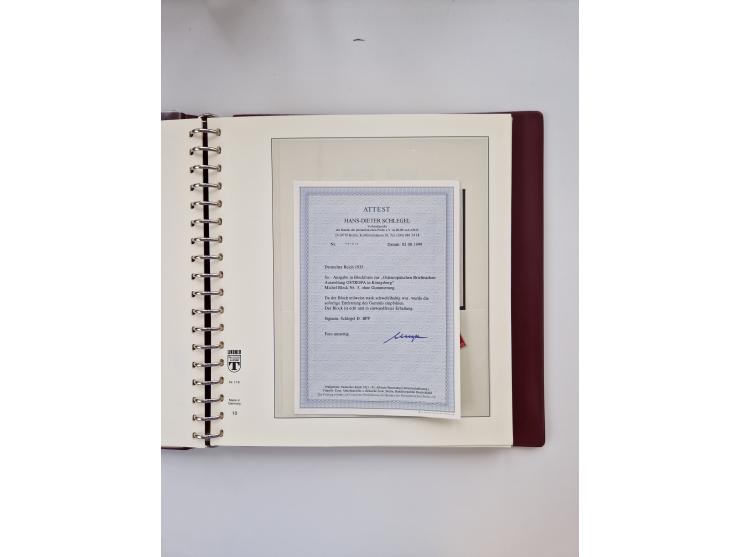 1872/1945, ungebrauchte und postfrische Sammlung, beginnend mit interessantem Teil Brustschilde, danach u.a. Mi.-Nr. 35a unge