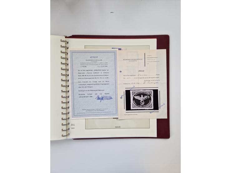 1872/1945, ungebrauchte und postfrische Sammlung, beginnend mit interessantem Teil Brustschilde, danach u.a. Mi.-Nr. 35a unge