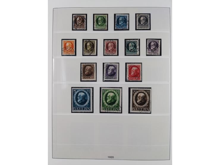 1849/1920, meist gestempelte Sammlung, ab Mi.-Nr. 1Ia mit Schnittlinien, 3II voll- bis breitrandig, 4I, 13a/b, 21a, 21c, 26X,