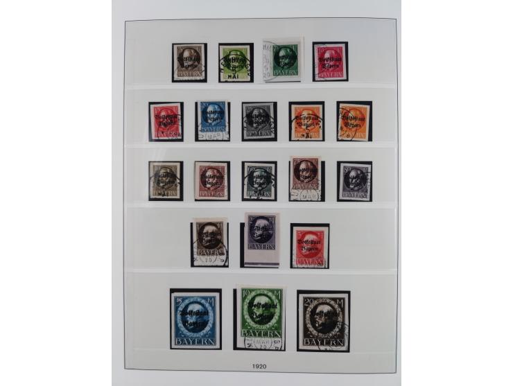 1849/1920, meist gestempelte Sammlung, ab Mi.-Nr. 1Ia mit Schnittlinien, 3II voll- bis breitrandig, 4I, 13a/b, 21a, 21c, 26X,