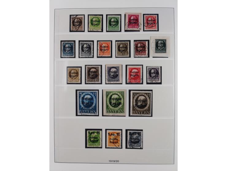 1849/1920, meist gestempelte Sammlung, ab Mi.-Nr. 1Ia mit Schnittlinien, 3II voll- bis breitrandig, 4I, 13a/b, 21a, 21c, 26X,