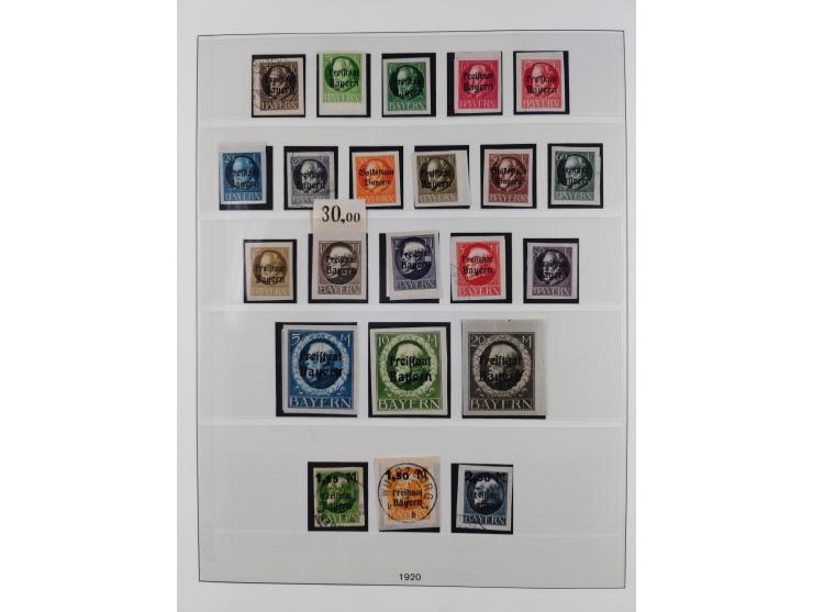 1849/1920, meist gestempelte Sammlung, ab Mi.-Nr. 1Ia mit Schnittlinien, 3II voll- bis breitrandig, 4I, 13a/b, 21a, 21c, 26X,