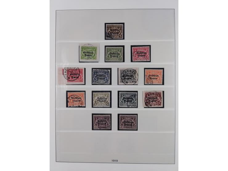 1849/1920, meist gestempelte Sammlung, ab Mi.-Nr. 1Ia mit Schnittlinien, 3II voll- bis breitrandig, 4I, 13a/b, 21a, 21c, 26X,