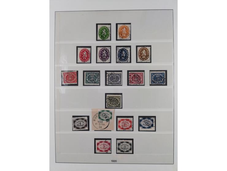 1849/1920, meist gestempelte Sammlung, ab Mi.-Nr. 1Ia mit Schnittlinien, 3II voll- bis breitrandig, 4I, 13a/b, 21a, 21c, 26X,