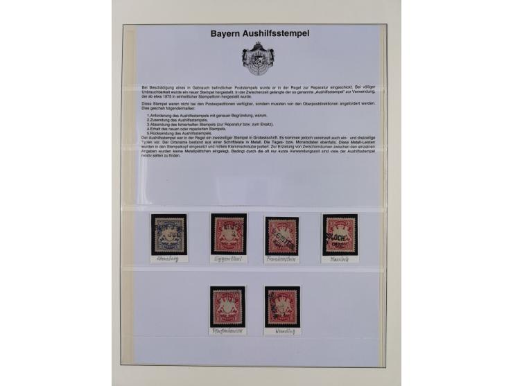 1849/1920, meist gestempelte Sammlung, ab Mi.-Nr. 1Ia mit Schnittlinien, 3II voll- bis breitrandig, 4I, 13a/b, 21a, 21c, 26X,