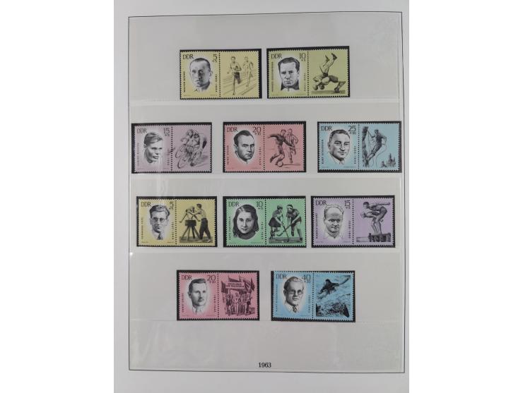 1948/2001, vorwiegend postfrische Sammlung, dabei Bund, Berlin und DDR in den Hauptnummern augenscheinlich komplett, außerdem